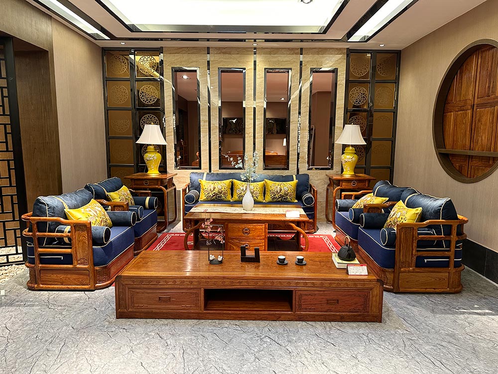 New Chinese Style Mahogany Sofa